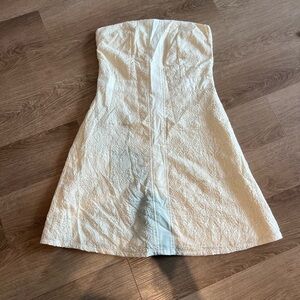 Wet Seal Ivory Silk dress with Lace